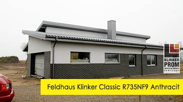 Загородный дом, Feldhaus Klinker Classic R735NF9 Anthracit Mana
