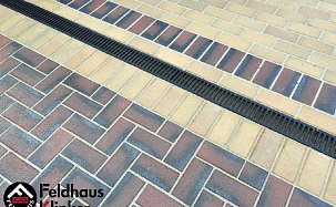 Тротуарная плитка клинкерная брусчатка Feldhaus Klinker P273KF 200x100x45 - Фото 15
