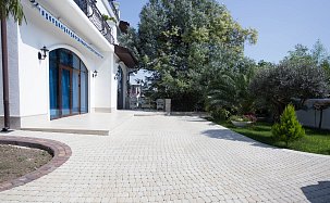 Тротуарная плитка Классико круговая, Белый, h=60 мм - Фото 9
