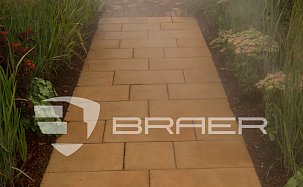 Тротуарная плитка Браер Триада, Color Mix "Сахара", h=60 мм - Фото 
