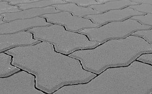 Тротуарная плитка Волна, Серый, h=70 мм - Фото 