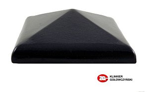 Керамический колпак на забор ZG Clinker, цвет темно-коричневый, С57, размер 570х570 - Фото 