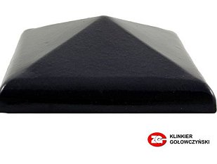Керамический колпак на забор ZG Clinker, цвет темно-коричневый, С57, размер 570х570.
