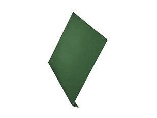 Ветровая планка Aquasystem сталь оцинкованная с полимерным покрытием GreenCoat Pural BT Зеленый мох (RAL6005).