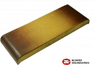 Парапетная плитка ZG Clinker, цвет желтый тушевой, размер КР30, 305x110x25.
