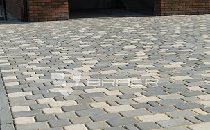 Тротуарная плитка Классико, Серебристый, h=60 мм - Фото 