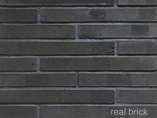 Ригельный кирпич Real Brick 490 мм графитовый 0,5 пф.