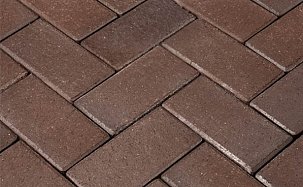 Клинкер тротуарный коричневый "Мюнхен" классик - Фото 