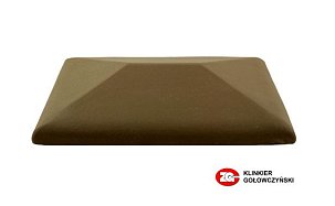 Керамический колпак на забор ZG Clinker, цвет коричневый, CP, размер 300х425 - Фото 