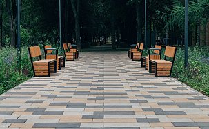 Тротуарная плитка Браер Триада, Серый, h=60 мм - Фото 10