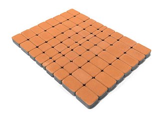 Тротуарная плитка Классико, Коралловый, h=60 мм.