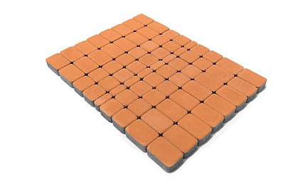 Тротуарная плитка Классико, Коралловый, h=60 мм