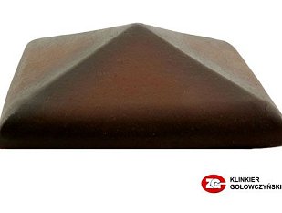 Керамический колпак на забор ZG Clinker, цвет ольха, С57, размер 570х570.