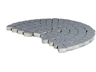 Тротуарная плитка Классико круговая, Грифильный, h=60 мм.
