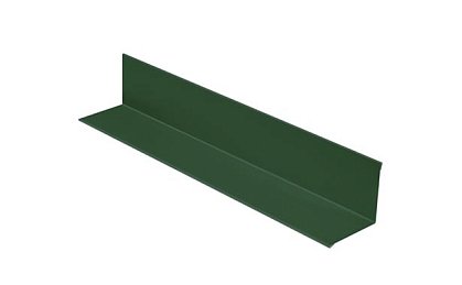 Планка угловая внутренняя Aquasystem сталь оцинкованная с полимерным покрытием Polyester Зеленый мох (RAL6005)