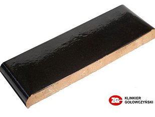 Парапетная плитка ZG Clinker, цвет темно-коричневый, размер КР30, 305x110x25.