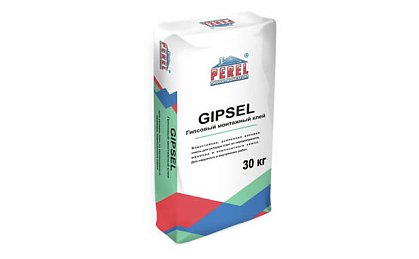 Гипсовый клей Perel GIPSEL для монтажа ПГП, ГКЛ, ГВЛ