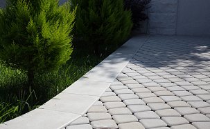 Тротуарная плитка Классико круговая, Белый, h=60 мм - Фото 6