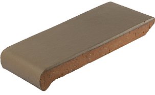 Подоконник ZG Clinker, цвет коричневый, размер ОК30, 300х110х25 - Фото 