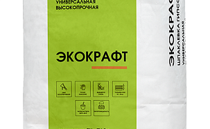 Шпаклевка гипсовая высокопрочная для заделки стыков ГКЛ и ГВЛ Экокрафт, 20 кг - Фото 