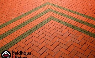 Тротуарная плитка, клинкерная брусчатка Feldhaus Klinker P402KF 200x100x45 - Фото 3