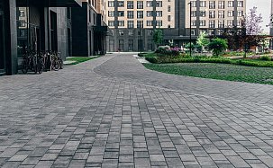 Тротуарная плитка Старый город "Ландхаус", Color Mix "Туман", h=60 мм - Фото 6