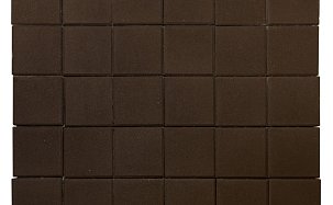 Тротуарная плитка Лувр, Коричневый, 100х100, h=60 мм - Фото 