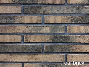 Ригельный кирпич Real Brick 490 мм коричневый 0,5 пф.