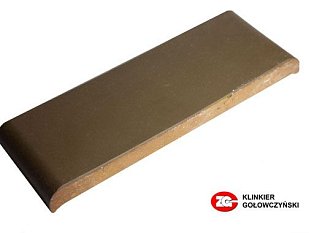Парапетная плитка ZG Clinker, цвет коричневый, размер КР30, 305x110x25.