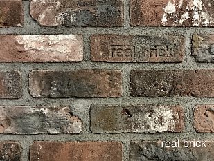 Кирпич Real Brick античная глина бордовый 0.5 пф.