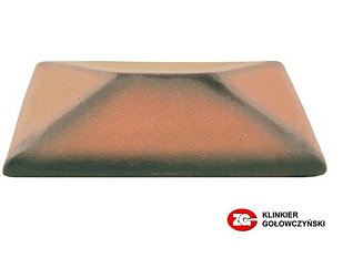 Керамический колпак на забор ZG Clinker, цвет дуб, CP, размер 300х425.