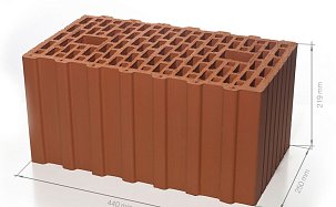 Керамический блок 44 ( Крупноформатный поризованный блок Ceramic Thermo 12,4 NF ) - Фото 
