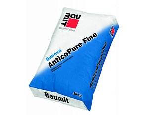 Накрывочная известковая штукатурка Baumit Sanova AnticoPure Fine.