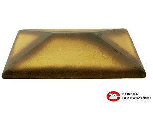 Керамический колпак на забор ZG Clinker, цвет желтый тушевой, CP, размер 300х425.