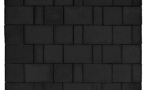 Тротуарная плитка Браер Старый город "Ландхаус", Черный, h=60 мм - Фото 