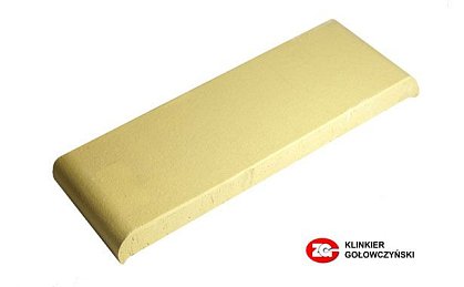 Парапетная плитка ZG Clinker, цвет желтый, размер КР30, 305x110x25
