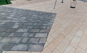 Тротуарная плитка Браер Триада, Серый, h=60 мм - Фото 5