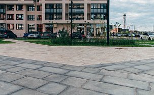 Тротуарная плитка Браер Триада, Серый, h=60 мм - Фото 7