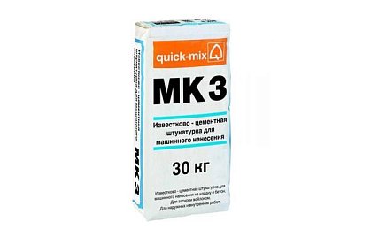 MK 3 h Известково-цементная штукатурка (водоотталкиваюшая) для машинного нанесения 72361
