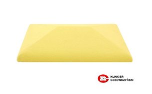 Керамический колпак на забор ZG Clinker, цвет желтый, CP, размер 300х425 - Фото 