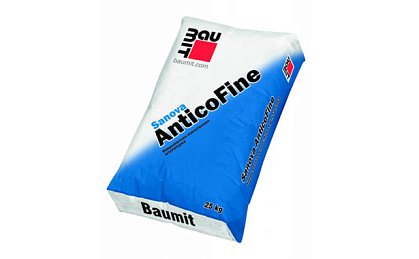 Накрывочная известковая штукатурка Baumit Sanova AnticoFine