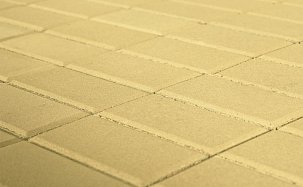 Тротуарная плитка Прямоугольник, Песочный, h=60 мм - Фото 